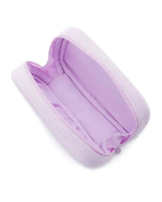 gelato pique Blue Pile Square Terry Cloth Cosmetic Pouch