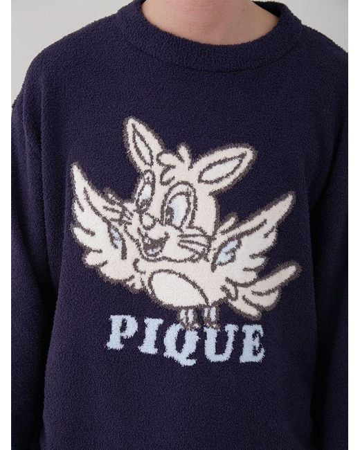 gelato pique Blue Kousuke Shimizu Air Moco Pullover Sweater for men