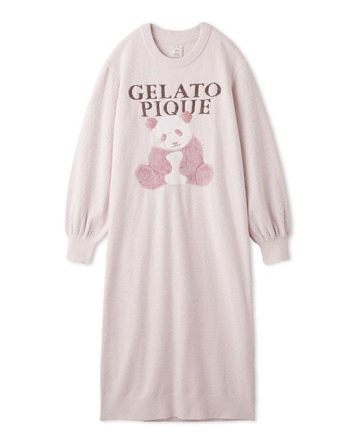 gelato pique Pink Panda Jacquard Lounge Dress