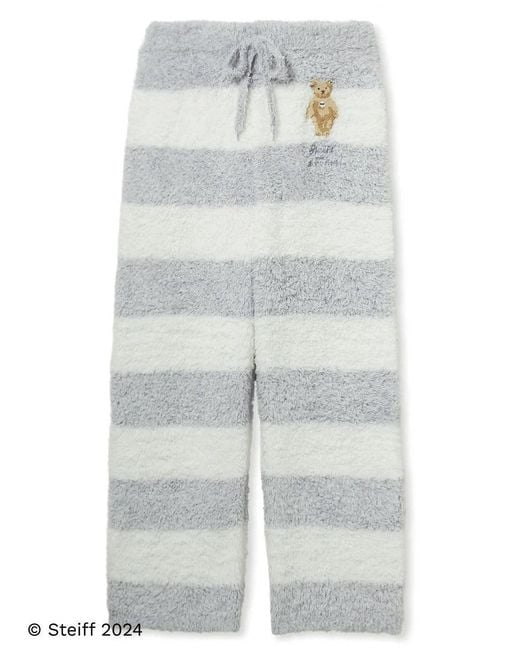 gelato pique Blue [Steiff] Gelato 2 Border Fuzzy Pajama Pants for men