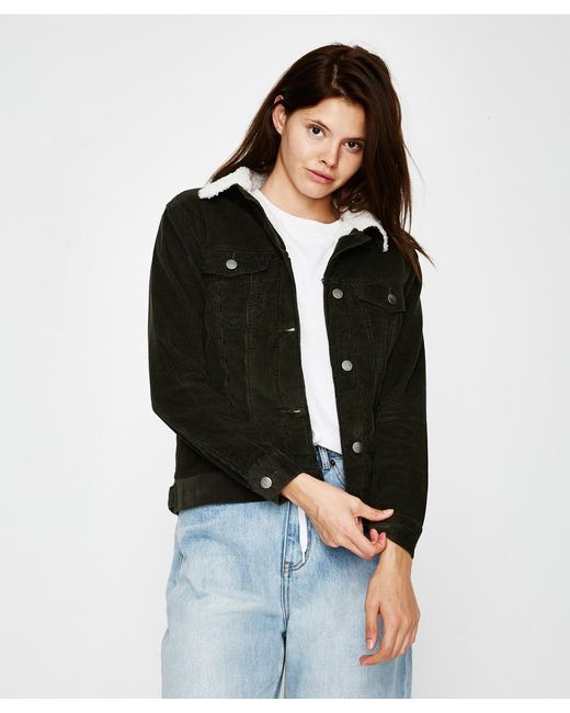 RVCA Merc Cord Jacket Military | Lyst 