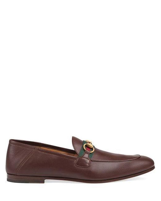 gucci horsebit loafers brown
