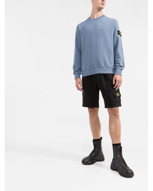 stone island light blue crew neck