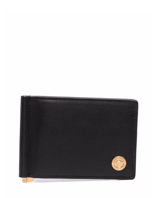 Versace Medusa Plaque Black Card Holder for Men Lyst