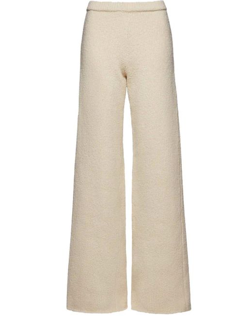 Magda Butrym Ribbed Merino Knit Pants In Cream in Beige (Natural ...