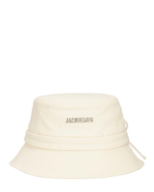 Jacquemus White Bucket Le Gadjo Hat in Natural Lyst