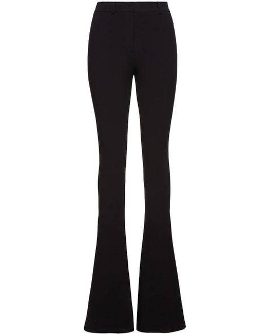 Magda Butrym Wool Flare Pants In Black | Lyst