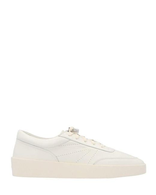 Fear Of God White Smooth Leather Tennis Low Sneaker for Men - Lyst
