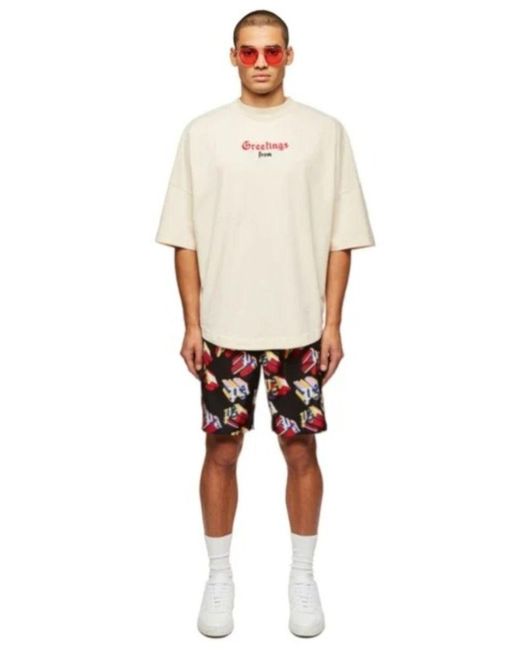 Palm Angels Slogan Print White T-shirt 