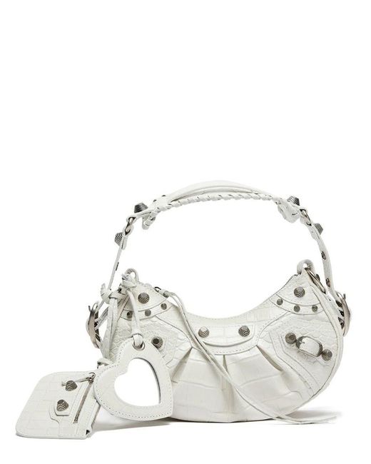 Balenciaga White Le Cagole Xs Shoulder Bag | Lyst
