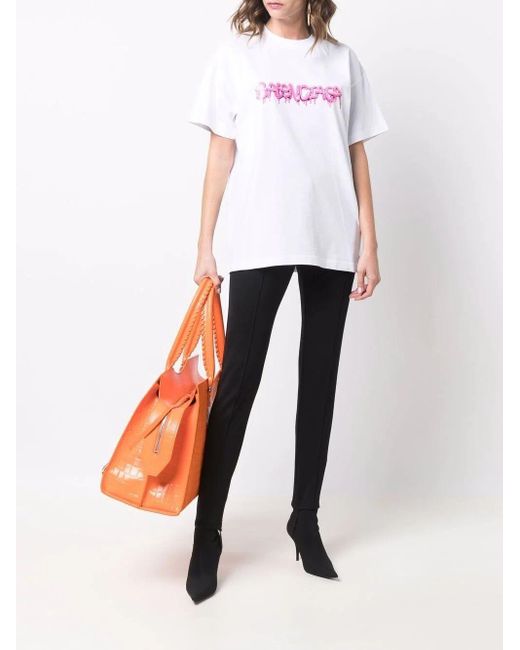 Balenciaga Cotton T-shirt in White 
