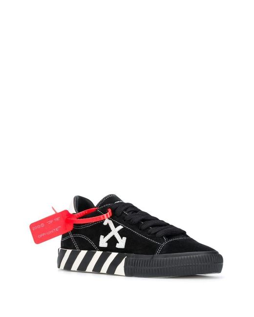 off white vulcanized low top black