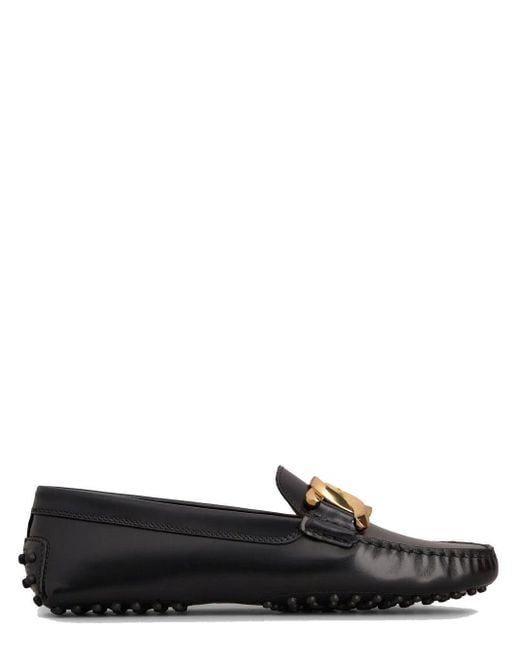 Tod's Kate Gommino Driving Shoes In Leather in Nero (Black) | Lyst