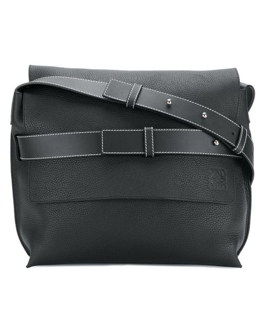 Loewe Messenger Strap Bag in Black Lyst