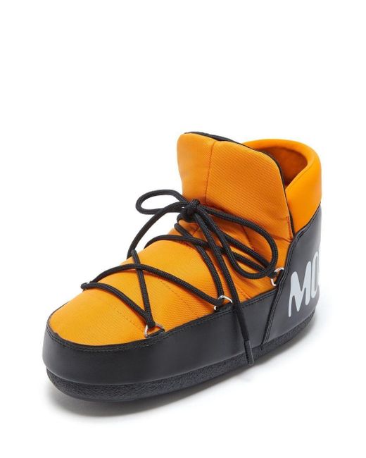 Moon Boot Orange Two-tone Padded Lace-up Boots for men