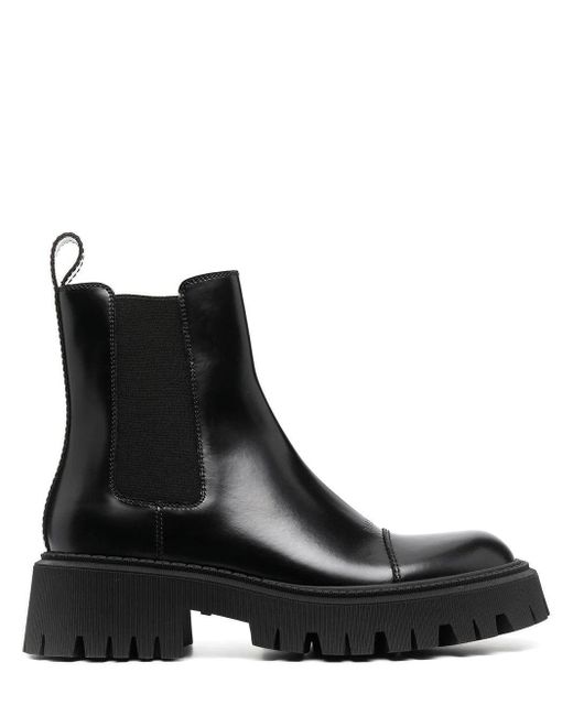 balenciaga tractor boots womens