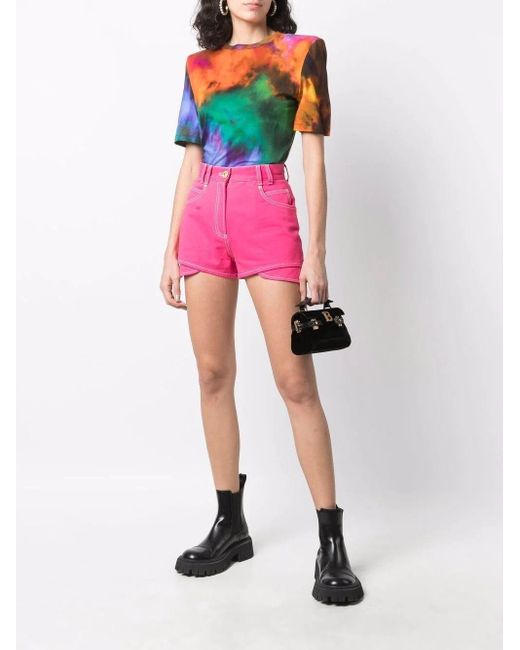 Balmain High-waisted Denim Shorts in 
