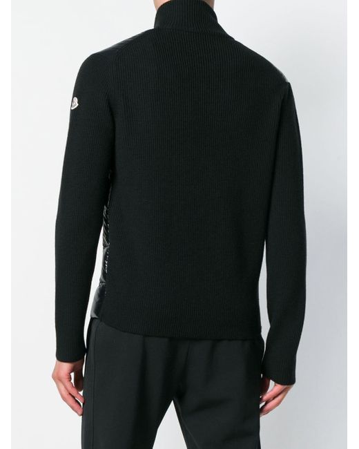 Moncler Wool Lined Jumper in Black for Men - Save 36% - Lyst