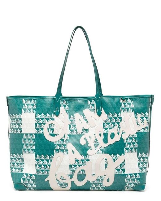 Anya Hindmarch Green I Am A Plastic Bag Tote Bag | Lyst