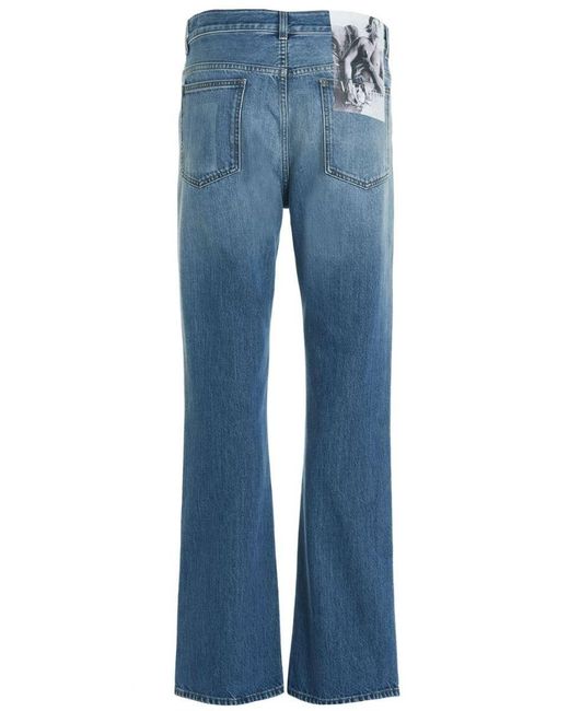 Valentino Denim Blue High Rise Flared 