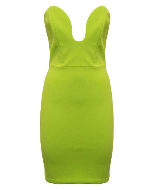 Solace London Audrey Green Strapless Mini Dress | Lyst Canada