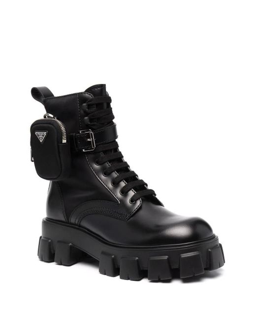 Anfibi Monolith neri da Uomo di Prada in Nero | Lyst