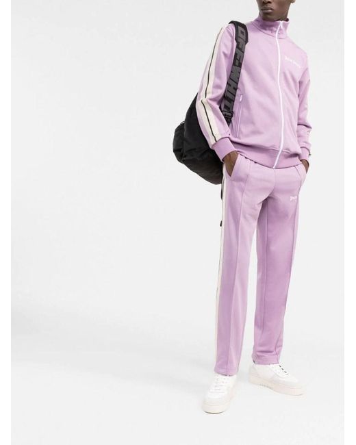 Pantaloni sportivi lilla con stampa logo da Uomo di Palm Angels in Viola |  Lyst