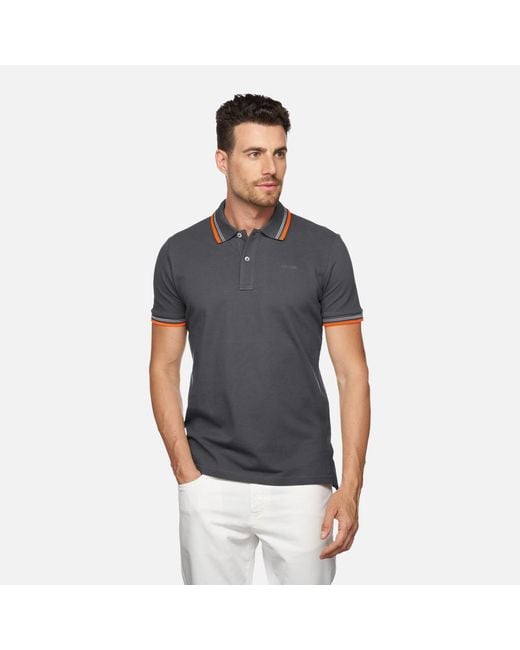 Polo Hombre Geox de hombre de color Black