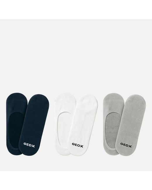 Geox Blue Accessori Three-Pack Socks Adult for men
