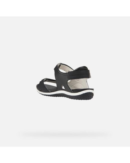 Geox Black Vega Sandal
