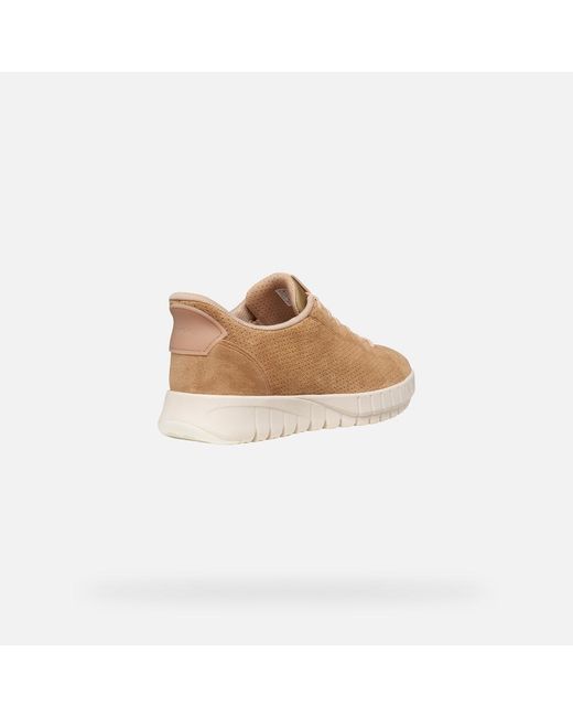FLEXTRIDE PLUS FEMME: Baskets slip in - Beige/Rose