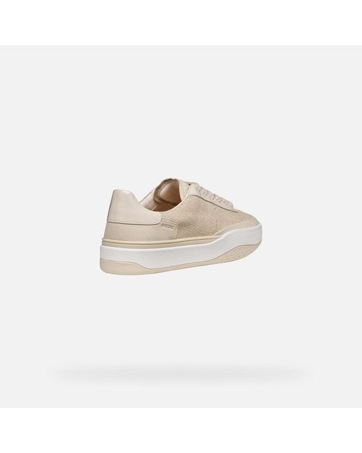 Geox White Dynamia Light Taupe/Light