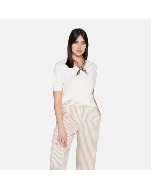 Geox White Knit