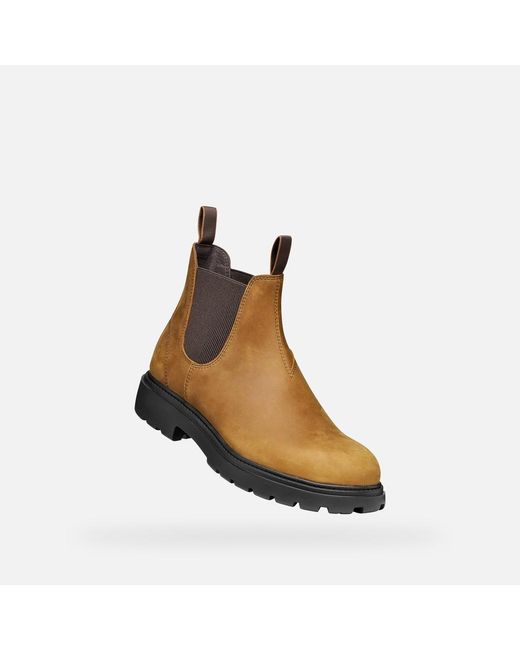 Geox Brown Spherica Ec7 B Ochre/Chocolate for men