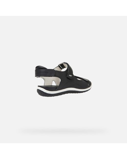 Geox Black Vega Sandal