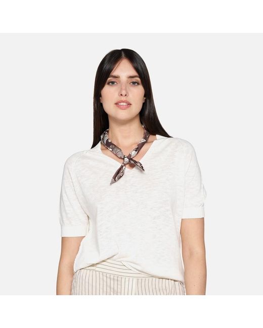 Geox White Knit