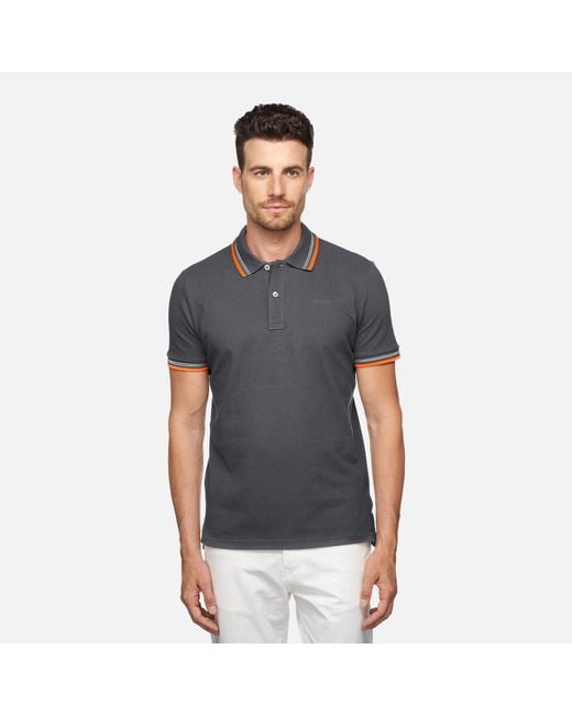 Polo Hombre Geox de hombre de color Black