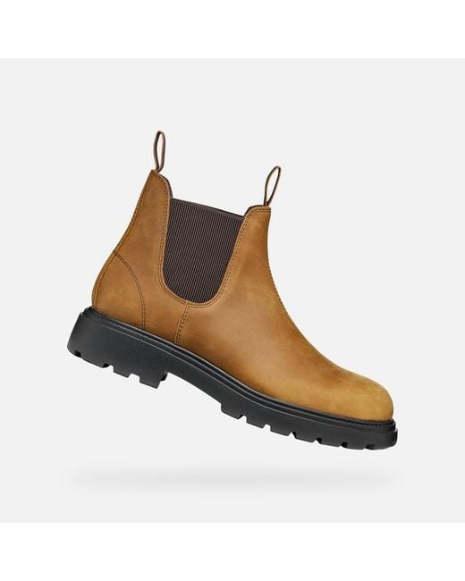 Geox Brown Spherica Ec7 B Ochre/Chocolate for men