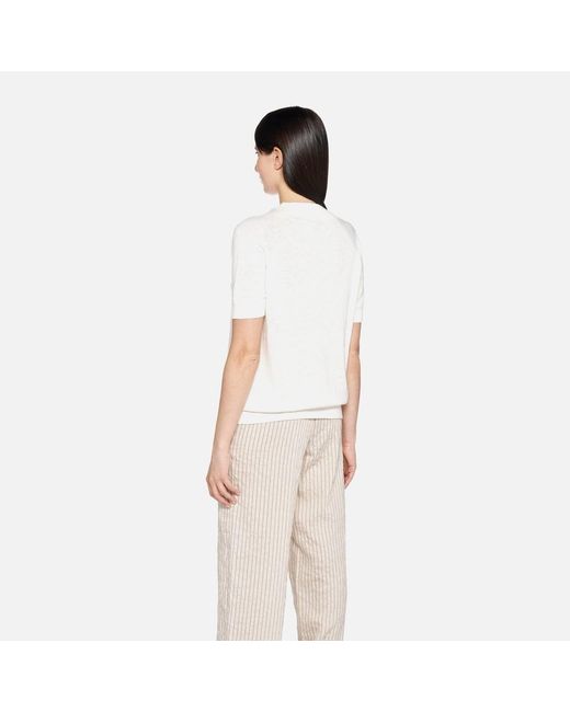 Geox White Knit