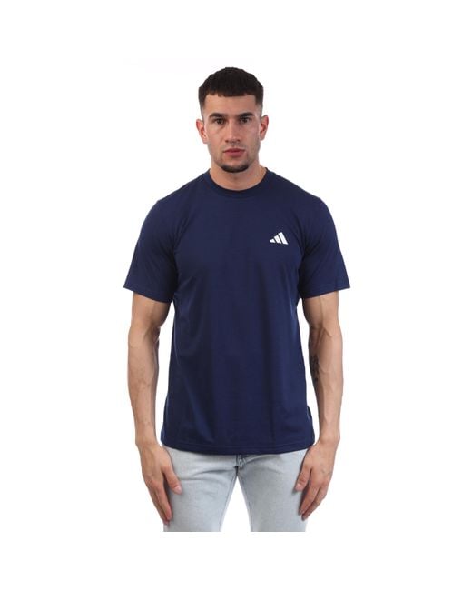 Adidas Blue Train Essentials Comfort Training T-Shirt for men