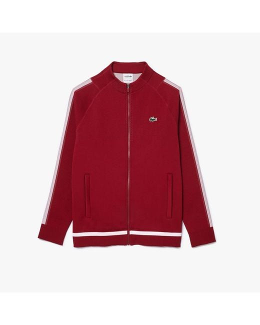 Lacoste Red Tennis X Novak Djokovic Zip-Up Jacket for men
