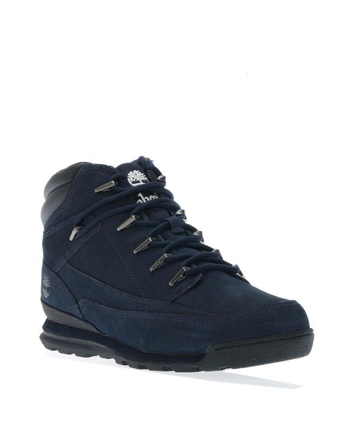 Timberland Blue Euro Rock Mid Lace Boots for men