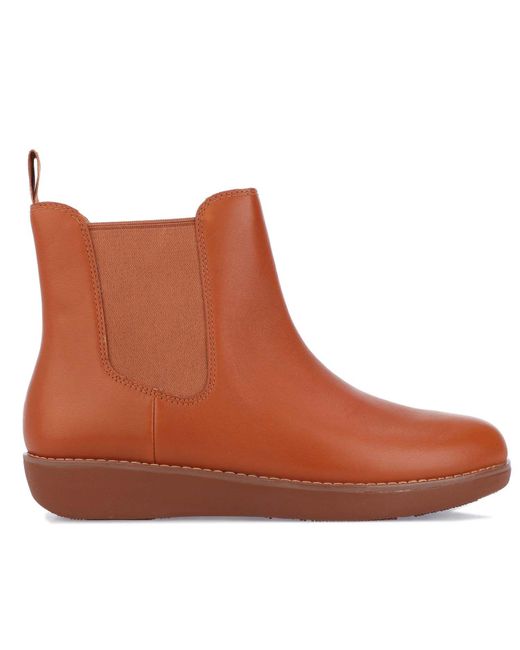 Fitflop Brown Sumi Leather Chelsea Boots