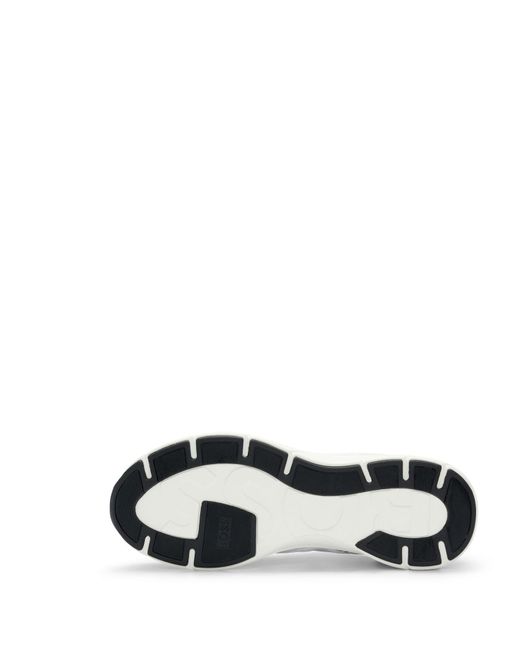 Boss White Owen Mixed Material Trainers Size 6 for men