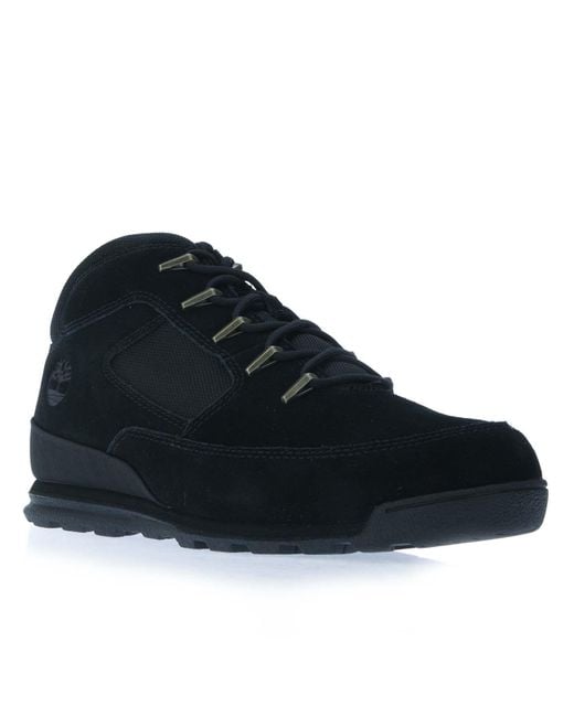 Timberland Black Euro Rock Mid Hiker Boots for men