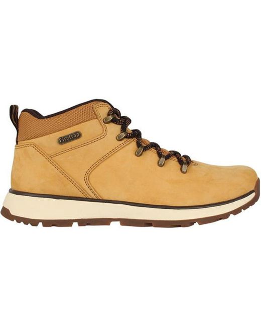 Firetrap Natural Rhino Run Lace Up Rugged Leather Boots for men