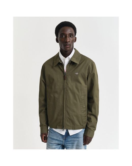 Gant Green Cotton Windcheater Jacket for men