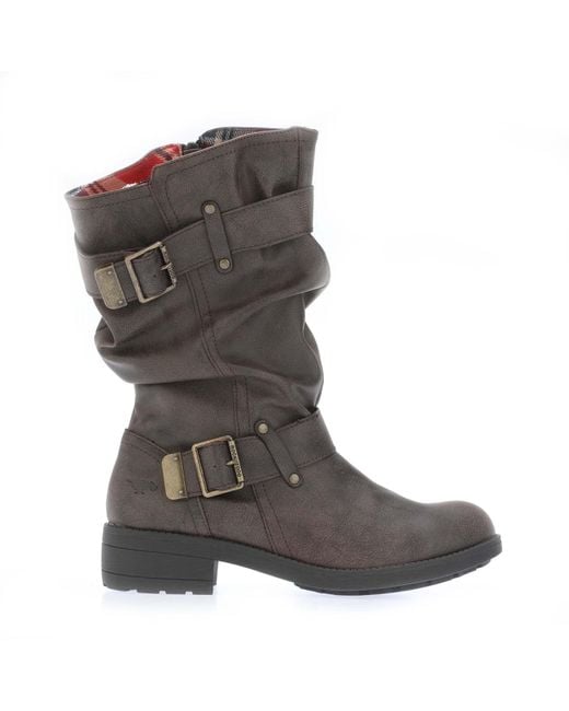 Rocket Dog Trumble Biker Boots in Grey Lyst UK