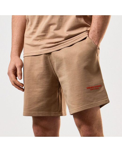 Weekend Offender Brown Mytros Loose Fit Shorts for men