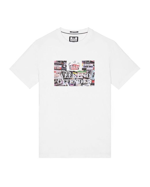 Weekend Offender White Keyte Graphic T-Shirt for men